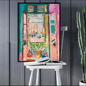 Matisse - Open Window Collioure Exhibition Art Poster Vintage Print